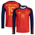 Lamine Yamal Spain National Team adidas 2026 Home Replica Long Sleeve Jersey - Red