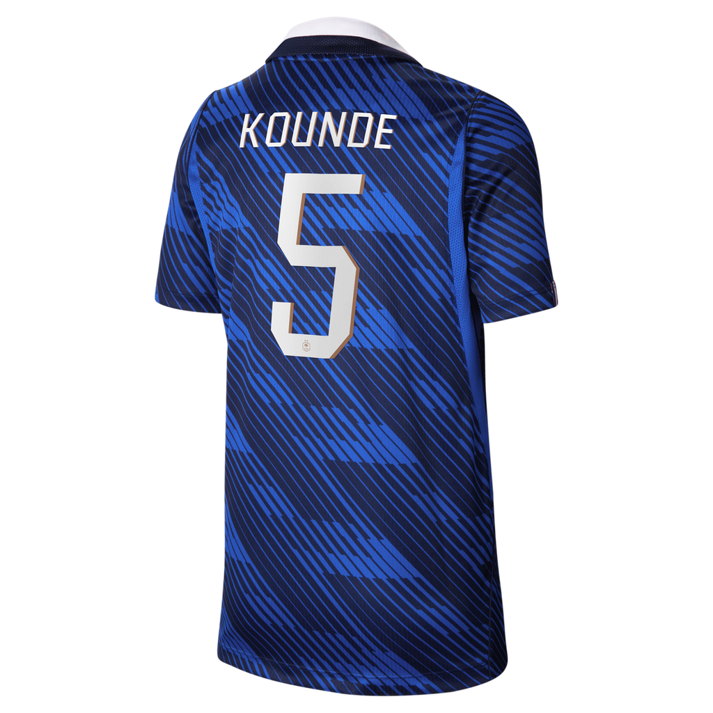Jules Koundé France National Team Nike Youth 2026 Home Stadium Replica Jersey - Blue