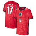 Phil Foden England National Team Nike Youth 2026 Away Stadium Replica Jersey - Red