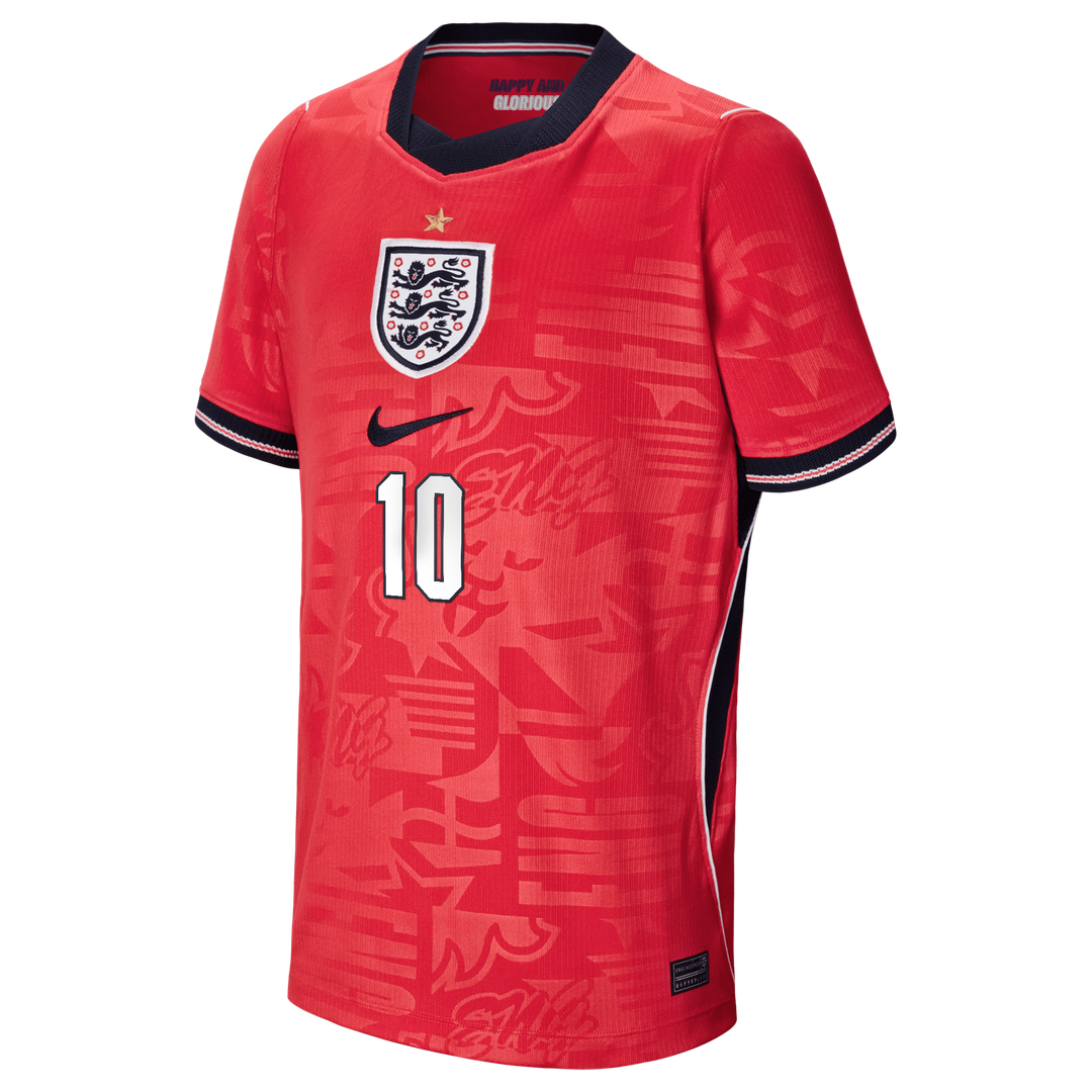 Jude Bellingham England National Team Nike Youth 2026 Away Stadium Replica Jersey - Red