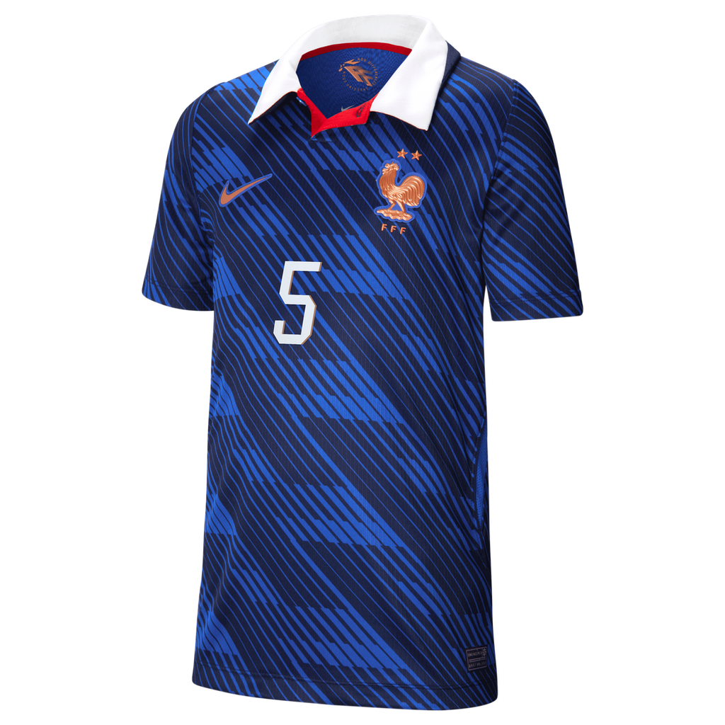 Jules Koundé France National Team Nike Youth 2026 Home Stadium Replica Jersey - Blue