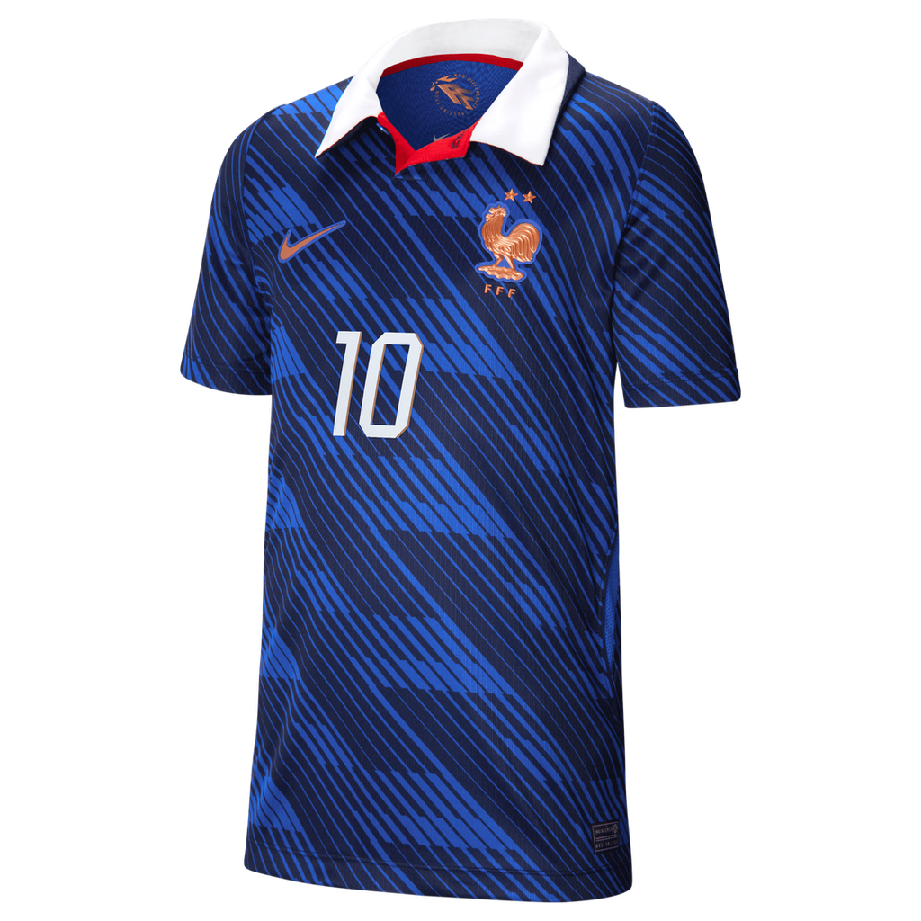 Kylian Mbappé France National Team Nike Youth 2026 Home Stadium Replica Jersey - Blue